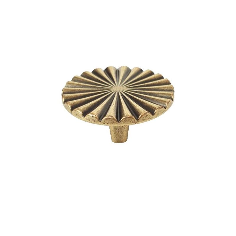 knopek Sole L, starozlatá