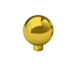 knopek Ball, průměr 28 mm, zlatá lesklá