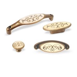 madlo Riccia, béžový/ staromosaz