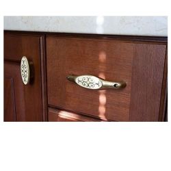 madlo Riccia, béžový/ staromosaz