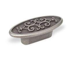 knopek Riccia ovál, starostříbro