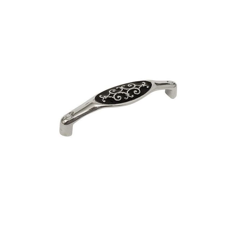 madlo Riccia, černá/ lesklý chrom