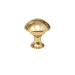 mosazný knopek Ciprea, lesklá mosaz