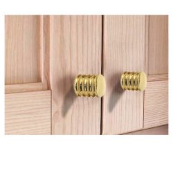 mosazný knopek Ondea, lesklá mosaz