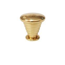 mosazný knopek Talea, lesklá mosaz