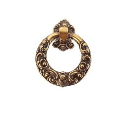 mosazná úchytka Arvier, starozlatá