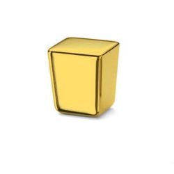 knopek Date M, zlatá lesklá