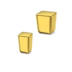 knopek Date M, zlatá lesklá