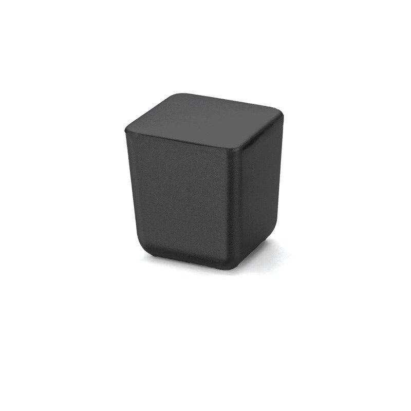 knopek Date M, černá matná