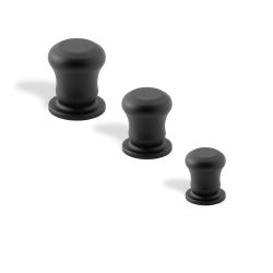 knopek Scacco, průměr 15 mm, černá matná
