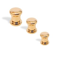 knopek Scacco, průměr 20 mm, zlatá lesklá