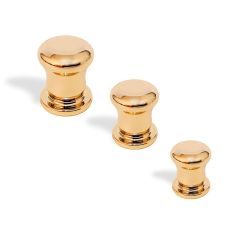 knopek Scacco, průměr 25 mm, zlatá lesklá