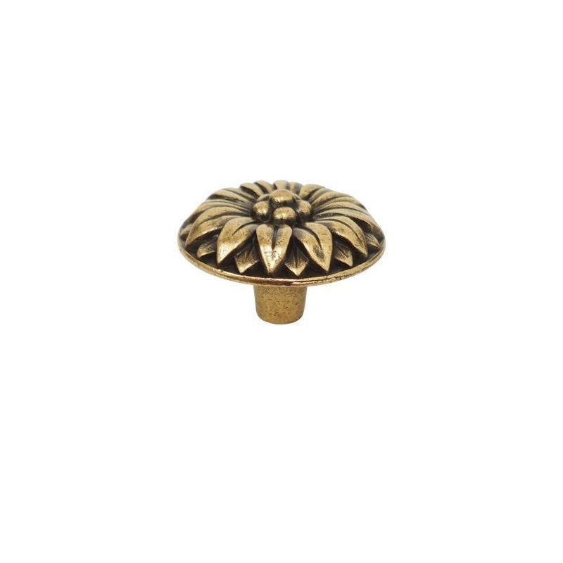 knopek Aster, průměr 40 mm, starozlatá