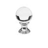 krystalový knopek Faggia, průměr 25 mm, lesklý chrom