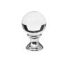 krystalový knopek Faggia, průměr 30 mm, lesklý chrom
