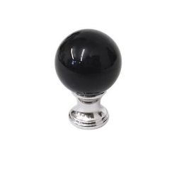 krystalový knopek Faggia, průměr 30 mm, lesklý chrom