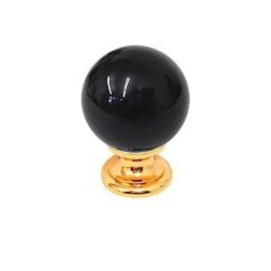 krystalový knopek Faggia, průměr 30 mm, zlatá lesklá