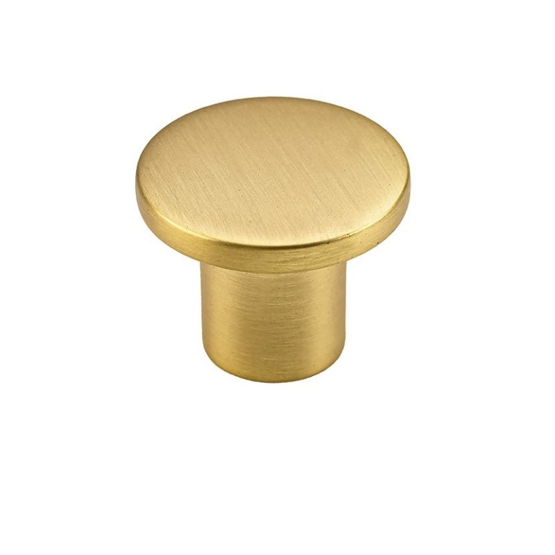 knopek Disc, průměr 33 mm, zlatá broušená