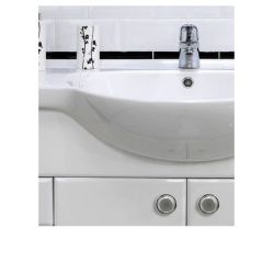 knopka Gino, průměr 30 mm, lesklý chrom