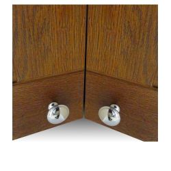 knopka Gino, průměr 30 mm, lesklý chrom