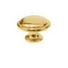 knopka Gino, průměr 30 mm, zlatá lesklá