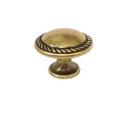 knopka Nereo, průměr 25 mm, starozlatá