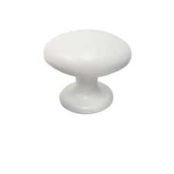 knopek Elipse, bílá matná