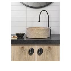 knopek Elipse, černá matná