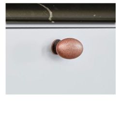 knopek Elipse, měď antik