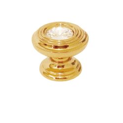 mosazný knopek Reflejos, pozlacený