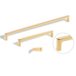 knopek Aqua, zlatá lesklá