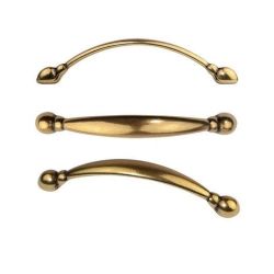 mosazná úchytka Arnica, starozlatá
