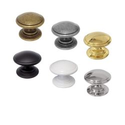 knopek Tazio, průměr 35 mm, černá matná