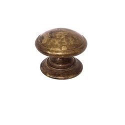 mosazný knopek Tazio, průměr 25 mm, mosaz antik