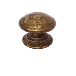 mosazný knopek Tazio, průměr 30 mm, mosaz antik