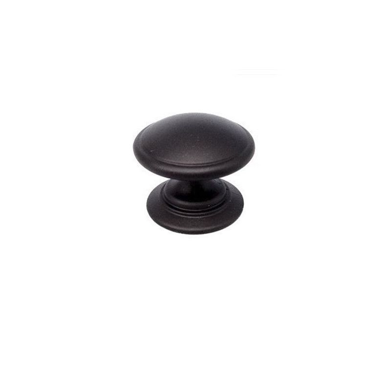 mosazný knopek Tazio, průměr 30 mm, černá matná