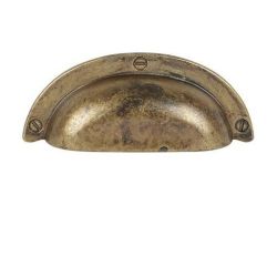 úchytka mušle Anita, mosaz antik