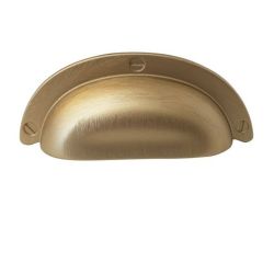 úchytka mušle Anita, zlatá broušená