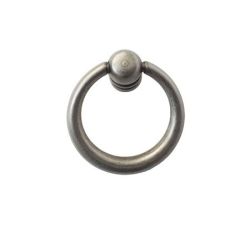 mosazná úchytka klepadlo Tondo S, starocin