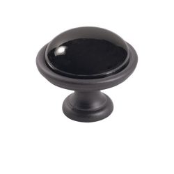 keramický knopek Brando, průměr 40 mm, grafit