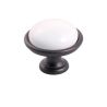 keramický knopek Brando, průměr 35 mm, grafit