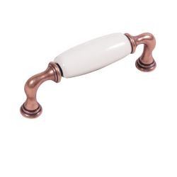 keramická úchytka Decora, měď antik