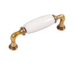 keramická úchytka Decora, starozlatá