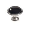 keramický knopek Brando, průměr 35 mm, lesklý nikl