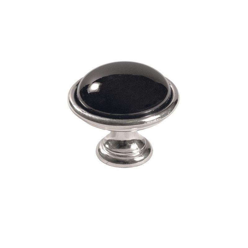 keramický knopek Brando, průměr 40 mm, lesklý nikl