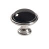 keramický knopek Brando, průměr 40 mm, lesklý nikl