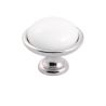 keramický knopek Brando, průměr 40 mm, lesklý chrom