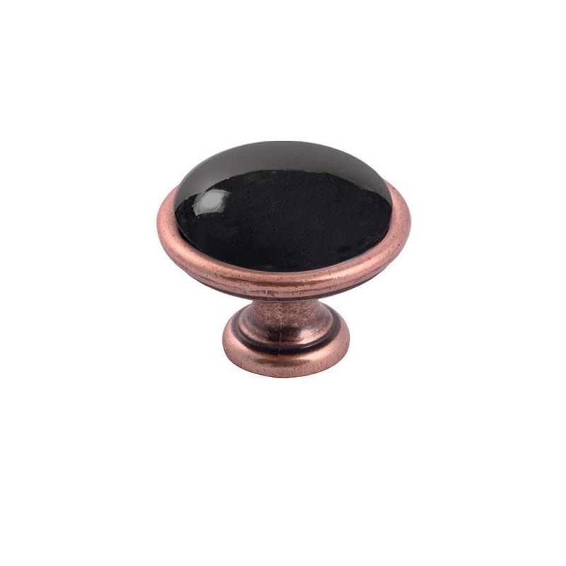 keramický knopek Brando, průměr 40 mm, měď antik