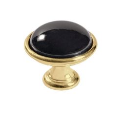 keramický knopek Brando, průměr 40 mm, pozlacený