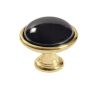 keramický knopek Brando, průměr 40 mm, pozlacený